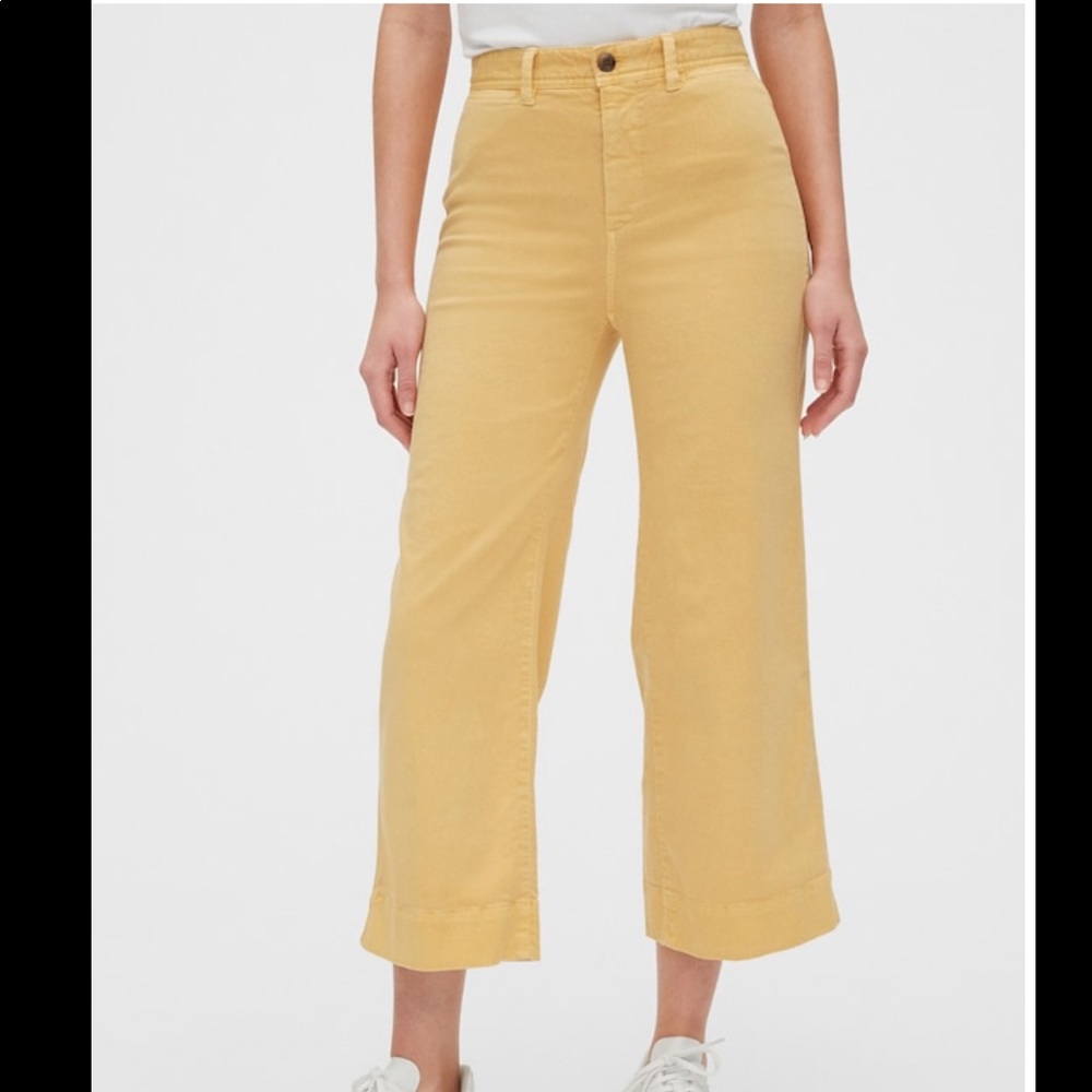 Gap High Rise Wide Leg Khakis